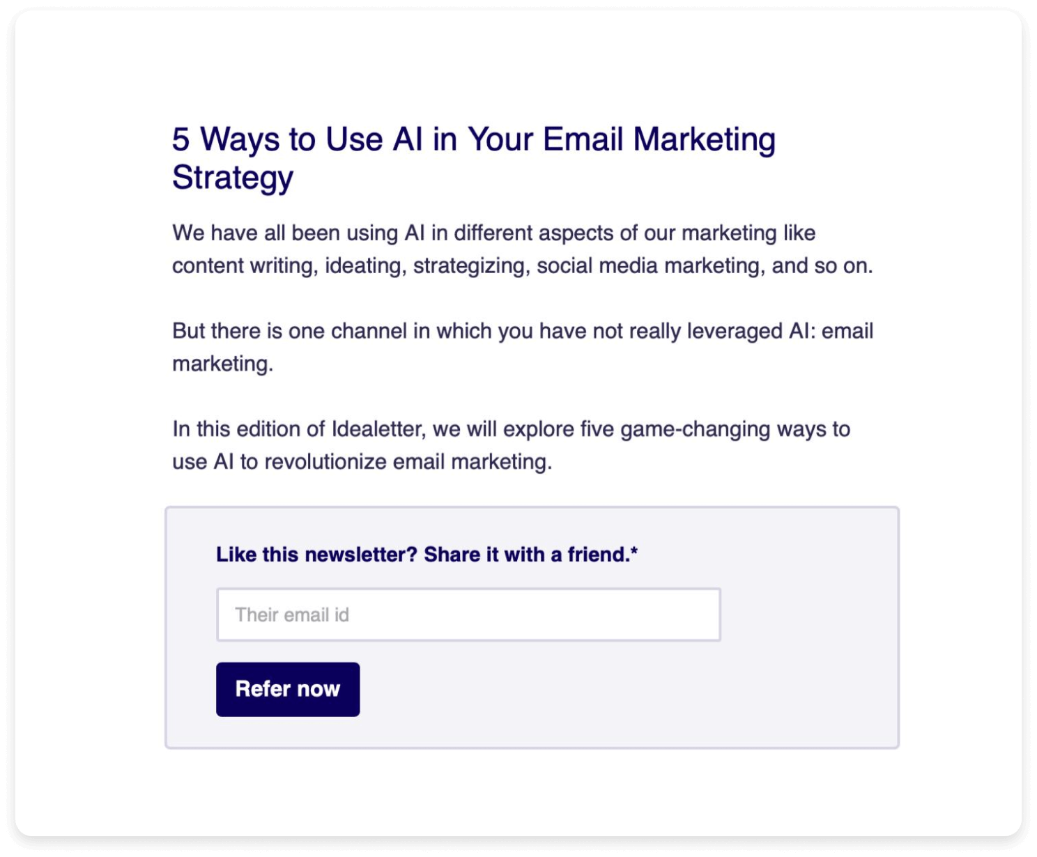 Create emails that get shared