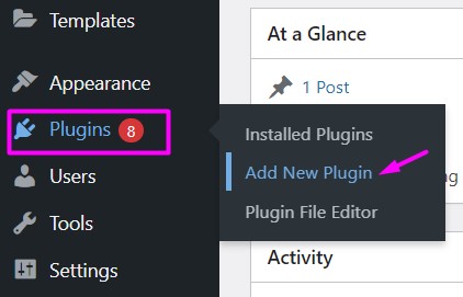 add a plugin on WordPress