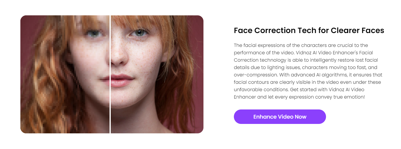 Unblur Faces in Videos With Vidnoz AI Video Enhancer