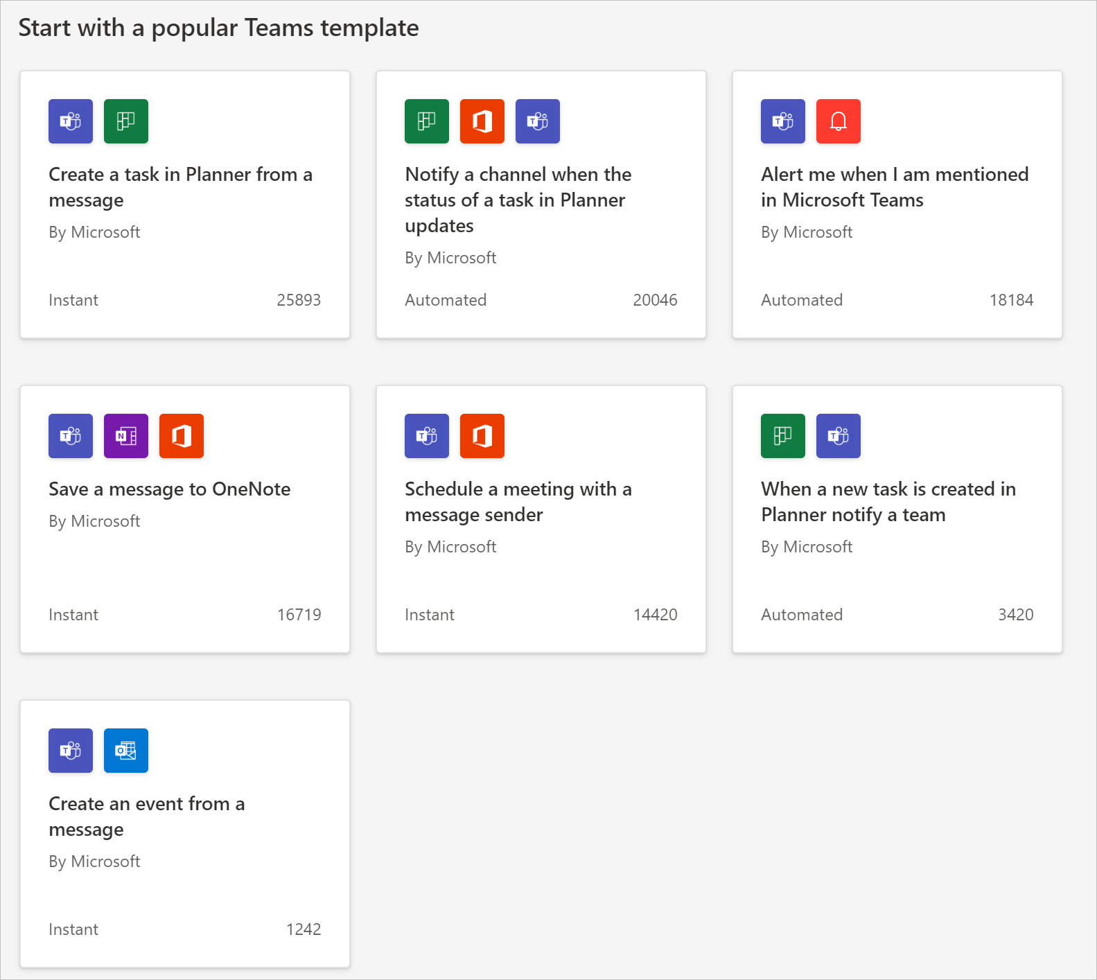 Power Automate's Templates that are pre-built automation flows for common scenarios.