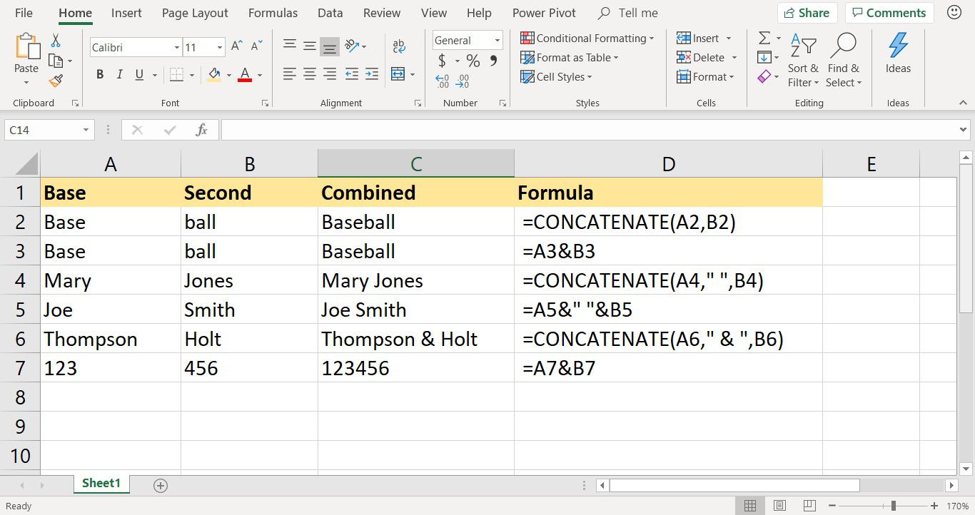 Excel Formulas