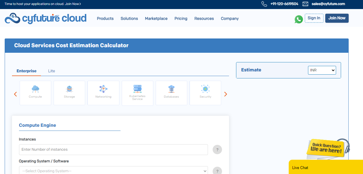 Cloud Cost Calculator