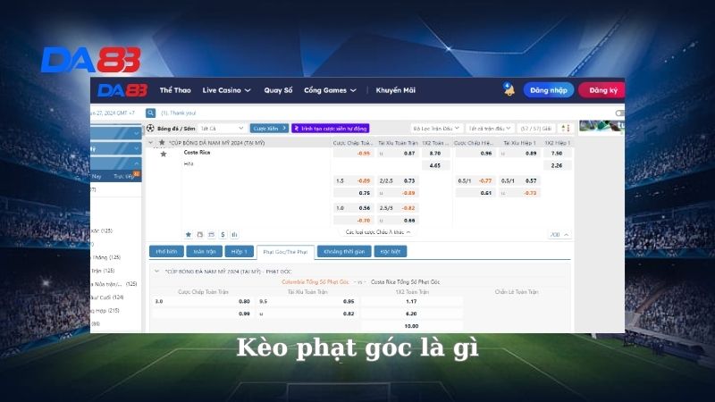 Kèo phạt góc là gì