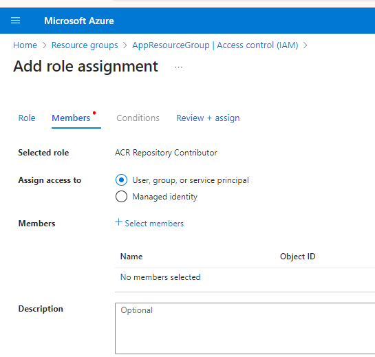 Add role assignment azure