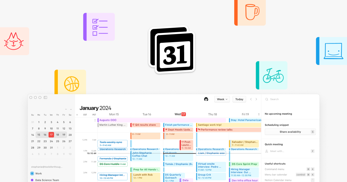 Color code your calendar with Google Calendar