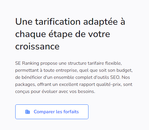 texte de copywriting d'une section d'un site web avec un CTA