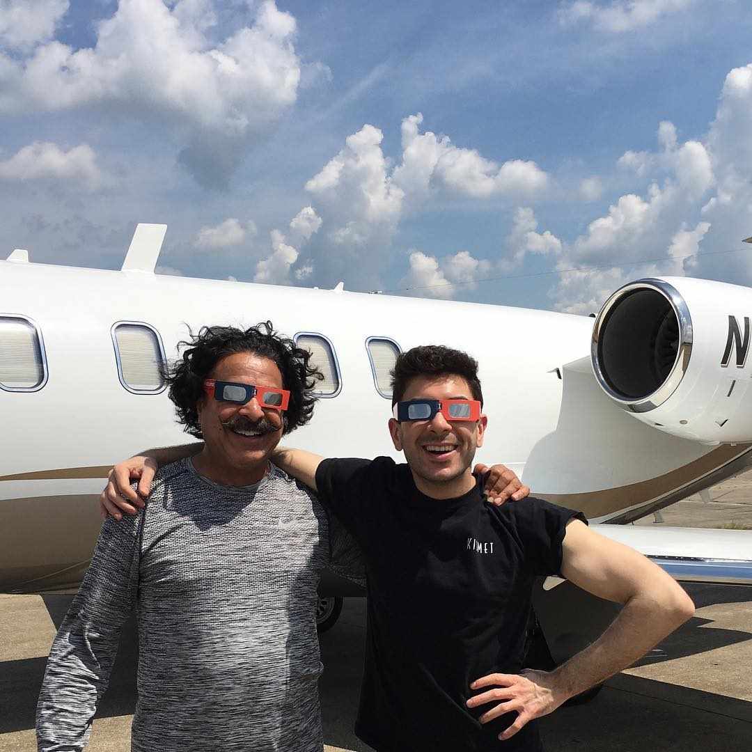 Tony Khan with his father 