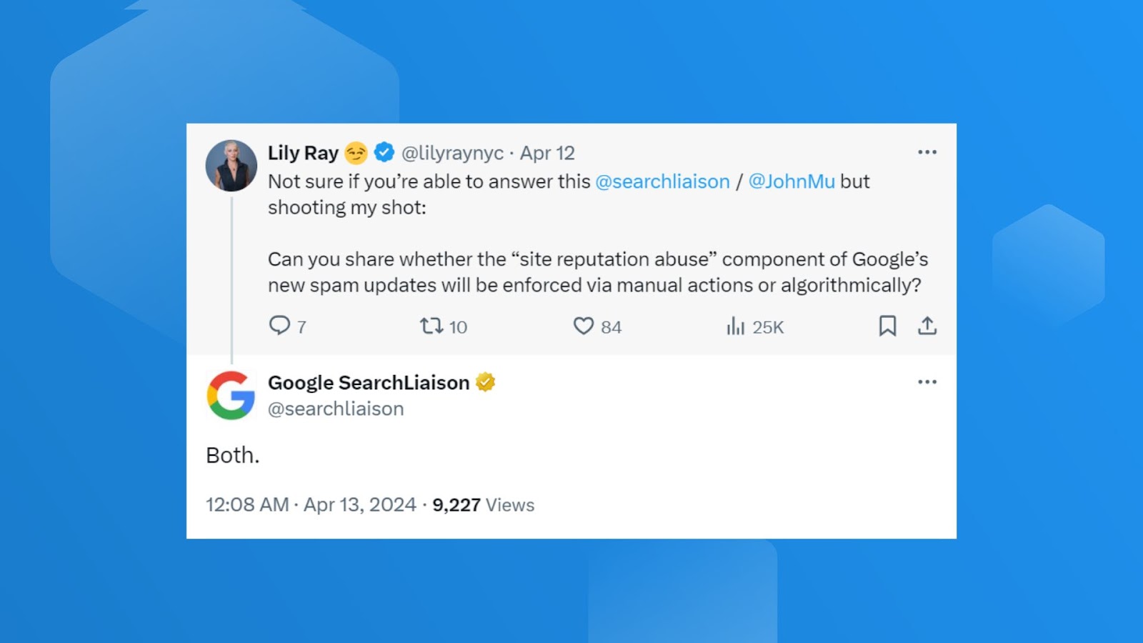 Komentar Google mengenai penerapan spam update Maret 2024