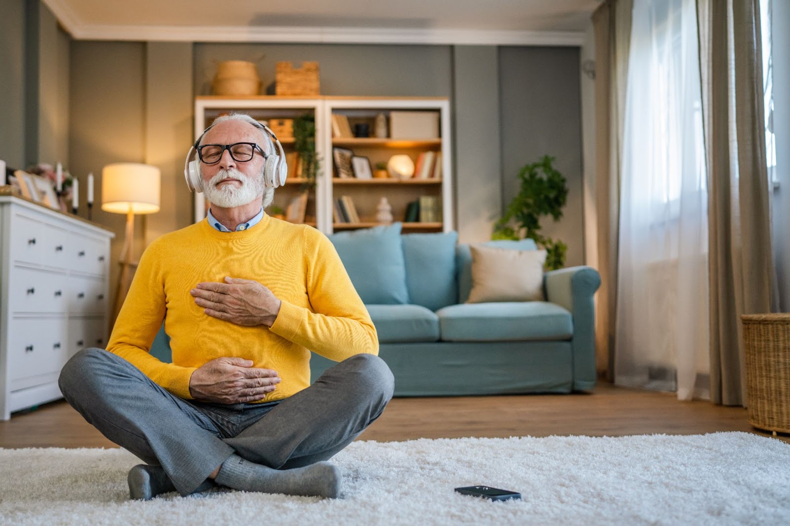 meditate room man