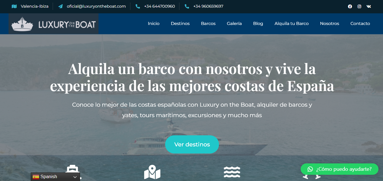 Disfruta el mar con alquiler de barcos y navegación en Ibiza.
