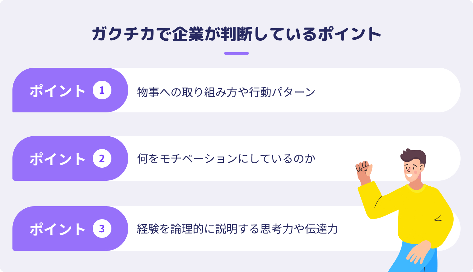 ガクチカで企業が判断しているポイント