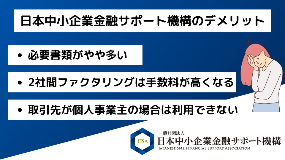 日本中小企業金融サポート機構のデメリット
