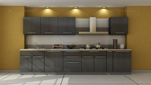 Straight shaped modular Kitchen Designs