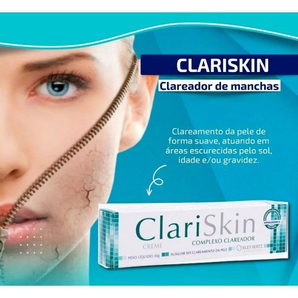 Clariskin, Clarinskin Creme, Creme Clariskin, Creme Para Malesma, Creme Clareador de Pele