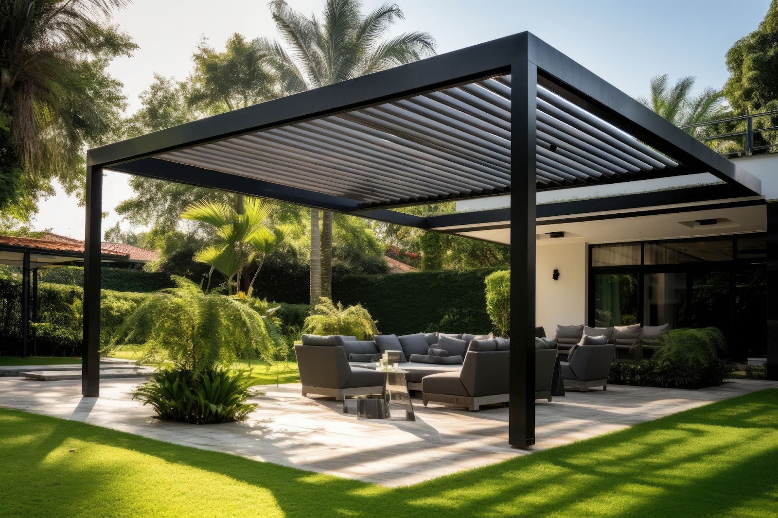 aluminum pergola