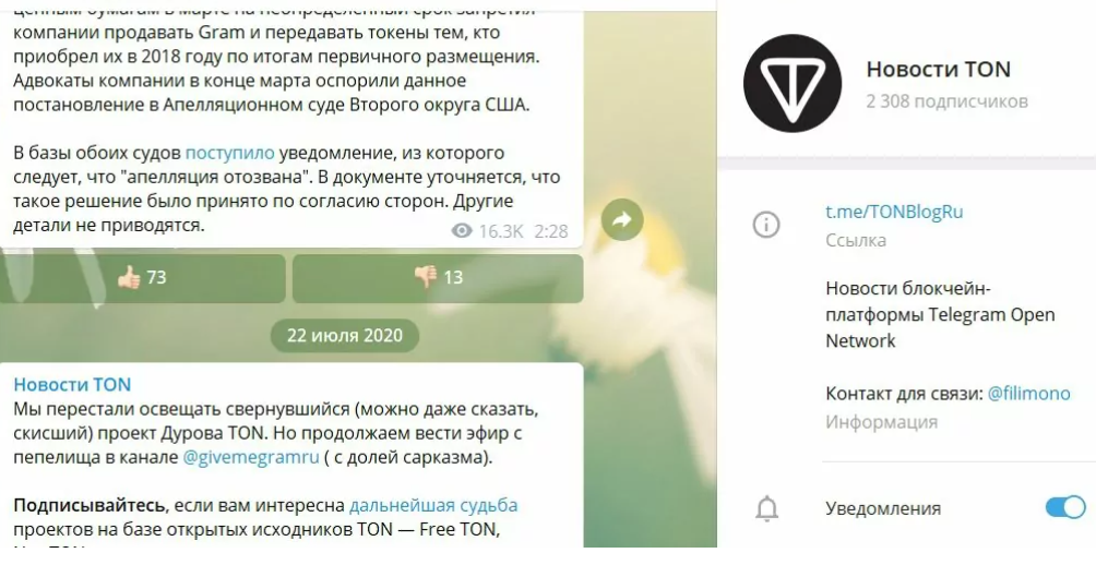 TON обзор
