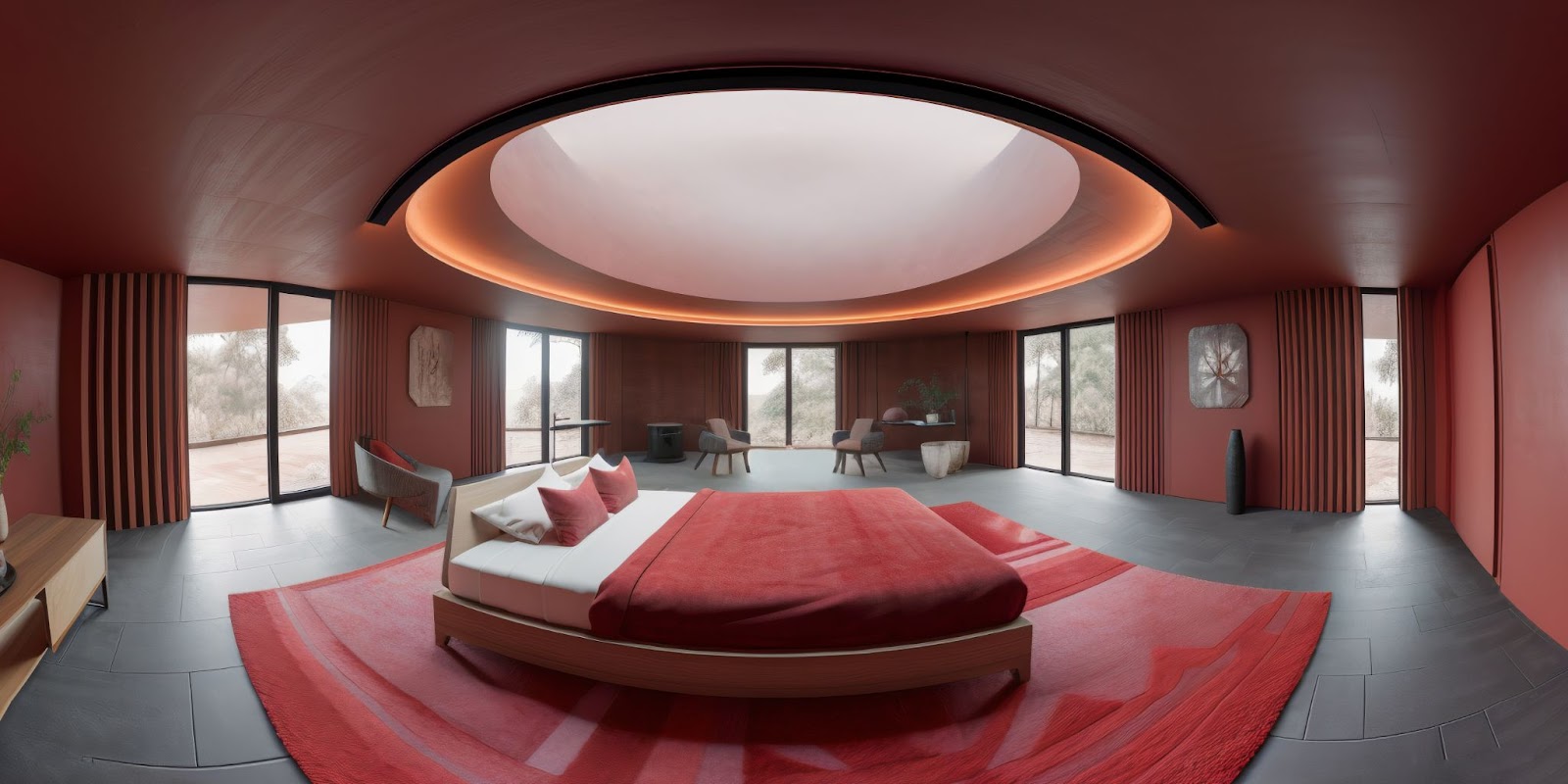 1. Circular Master Bedroom POP Ceiling Designs: