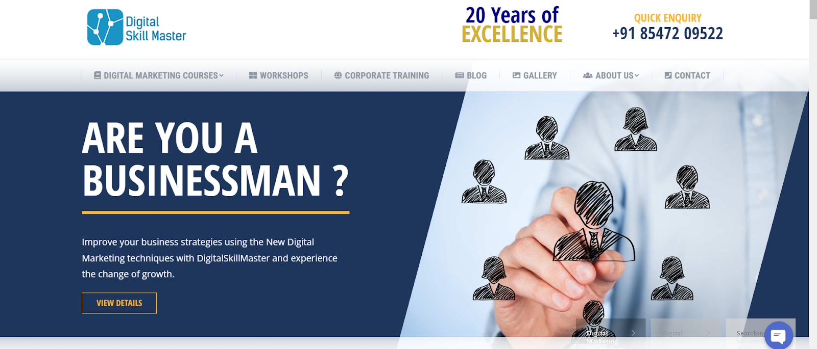 homepage of Digital Skill Master