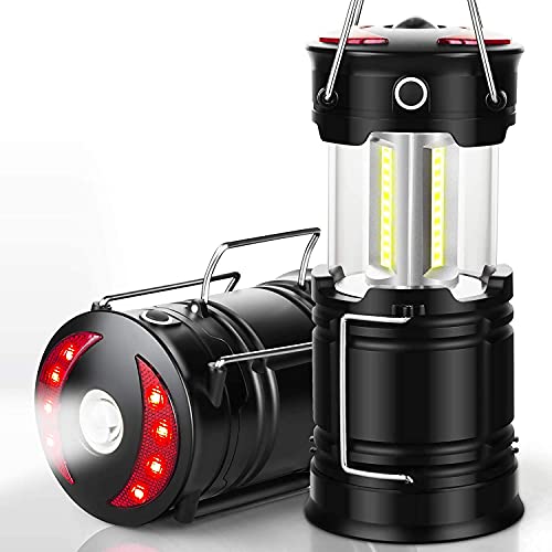 2 Pack Lantern Camping Essentials Lights, Led Flashlight for Power ...