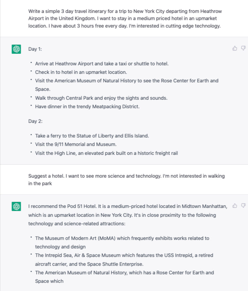 Use ChatGpt for a NYC-3-Day-Itinerary