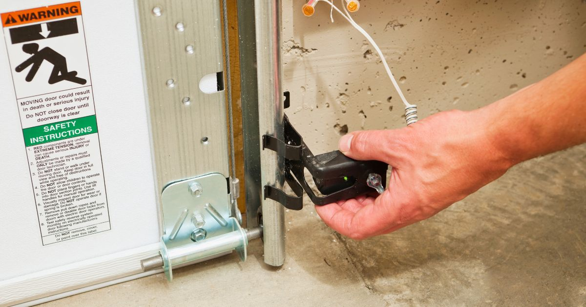 how to wire garage door sensors