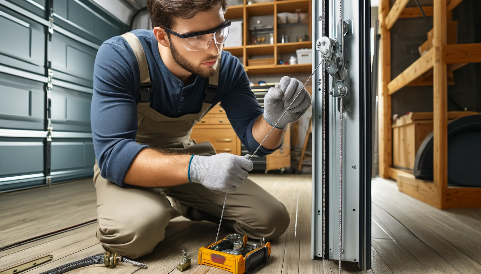 how to replace garage door cable