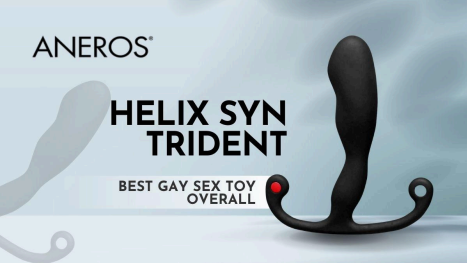 aneros helix syn trident promo image of the powerful anal gay sex toy prostate massager