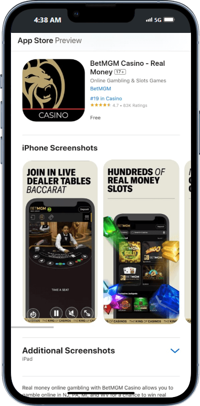 iOS App for casinos