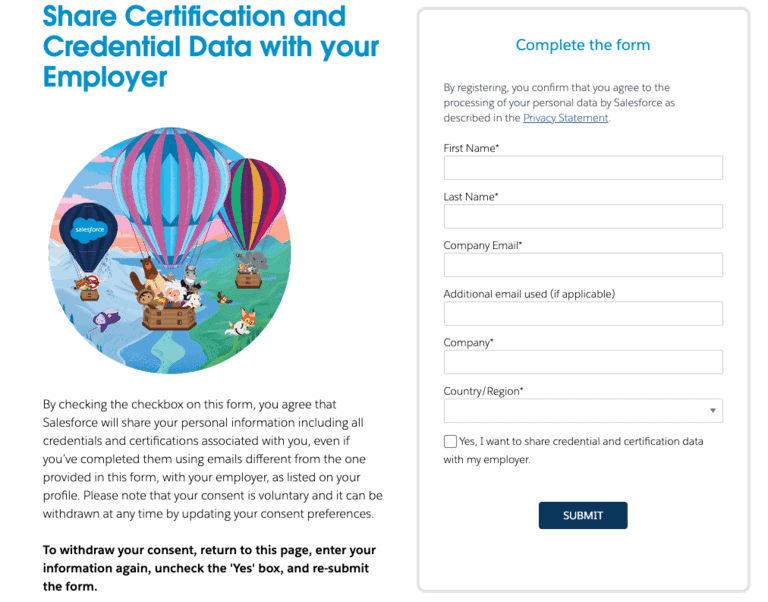 salesforce partner consent form