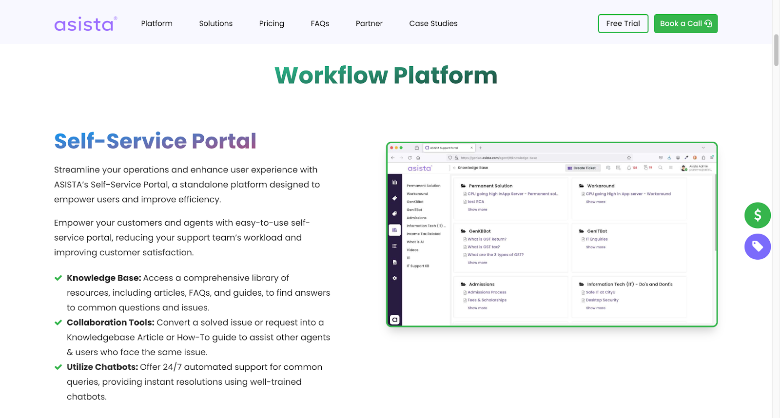 asista workflow platform