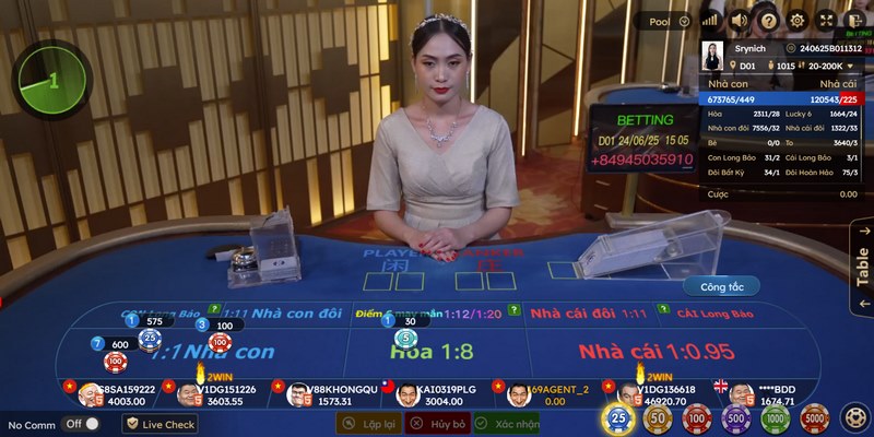 Cách tính điểm trong game Baccarat tại 68 game bài