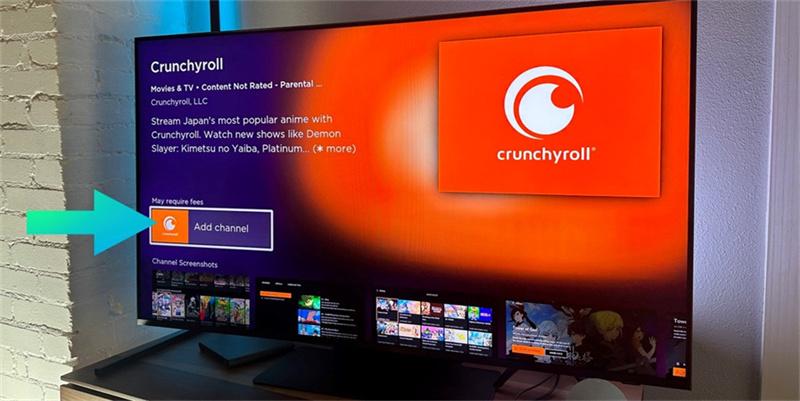 add crunchyroll to roku