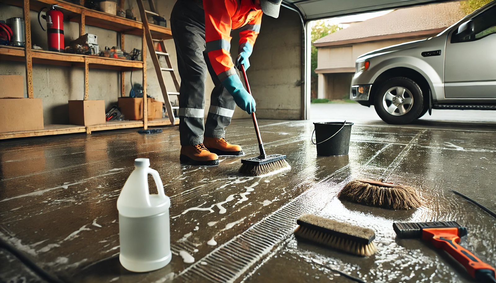 concrete garage floor repair