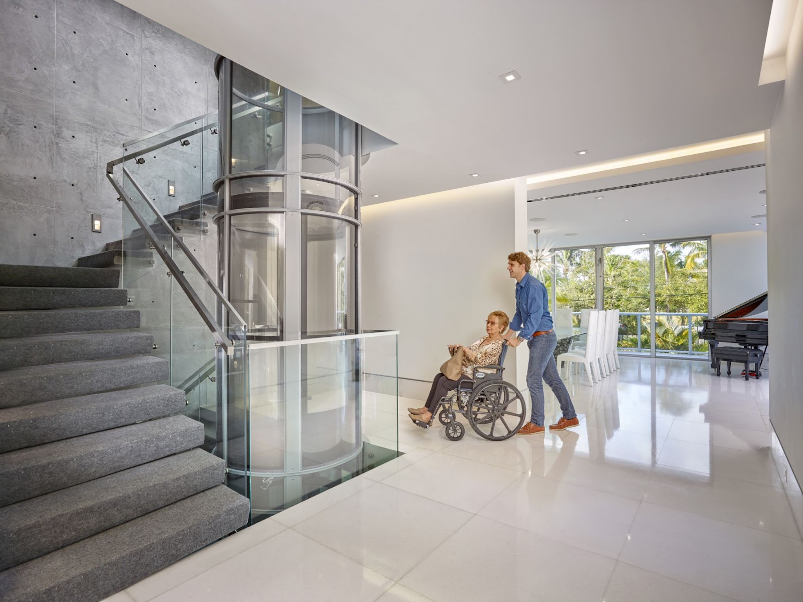 Residential Elevators are accessible for people with disabilities.