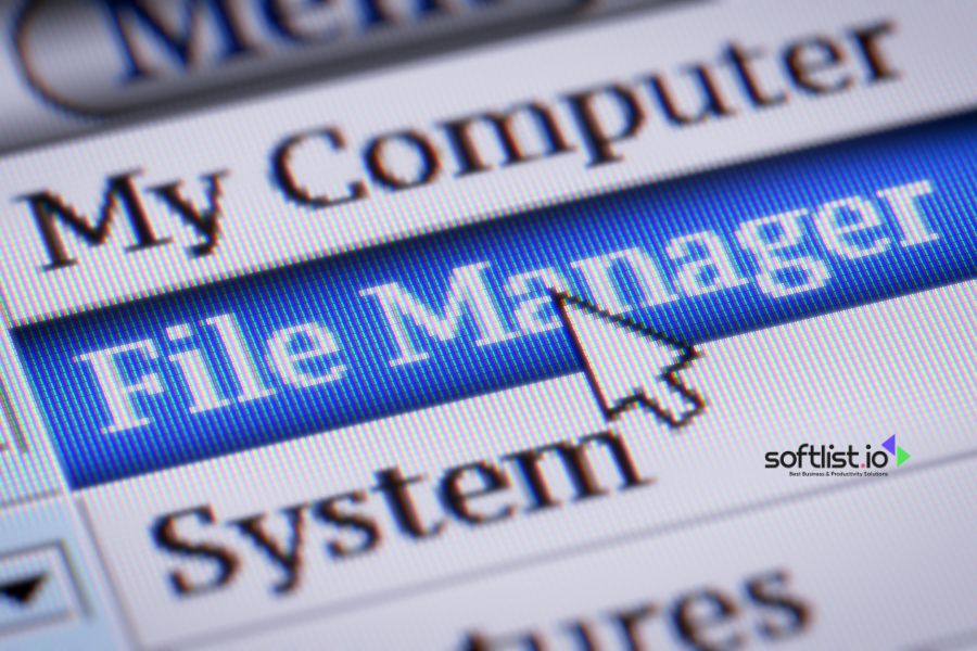 File Manager highlighted on a computer screen.
