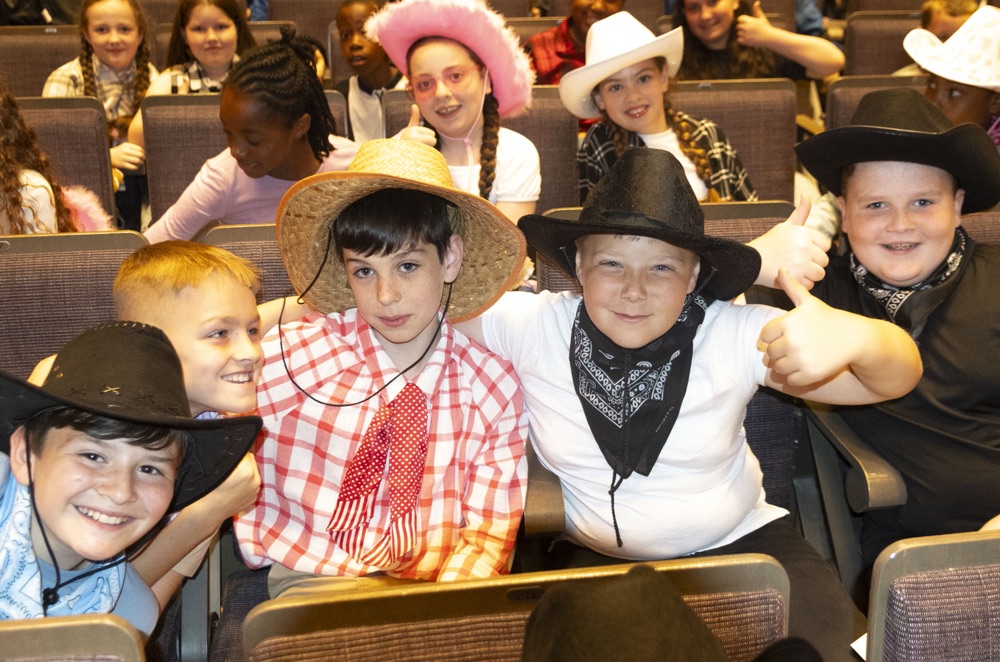 School children in the audience at the Big 'Country' Sing 2024.