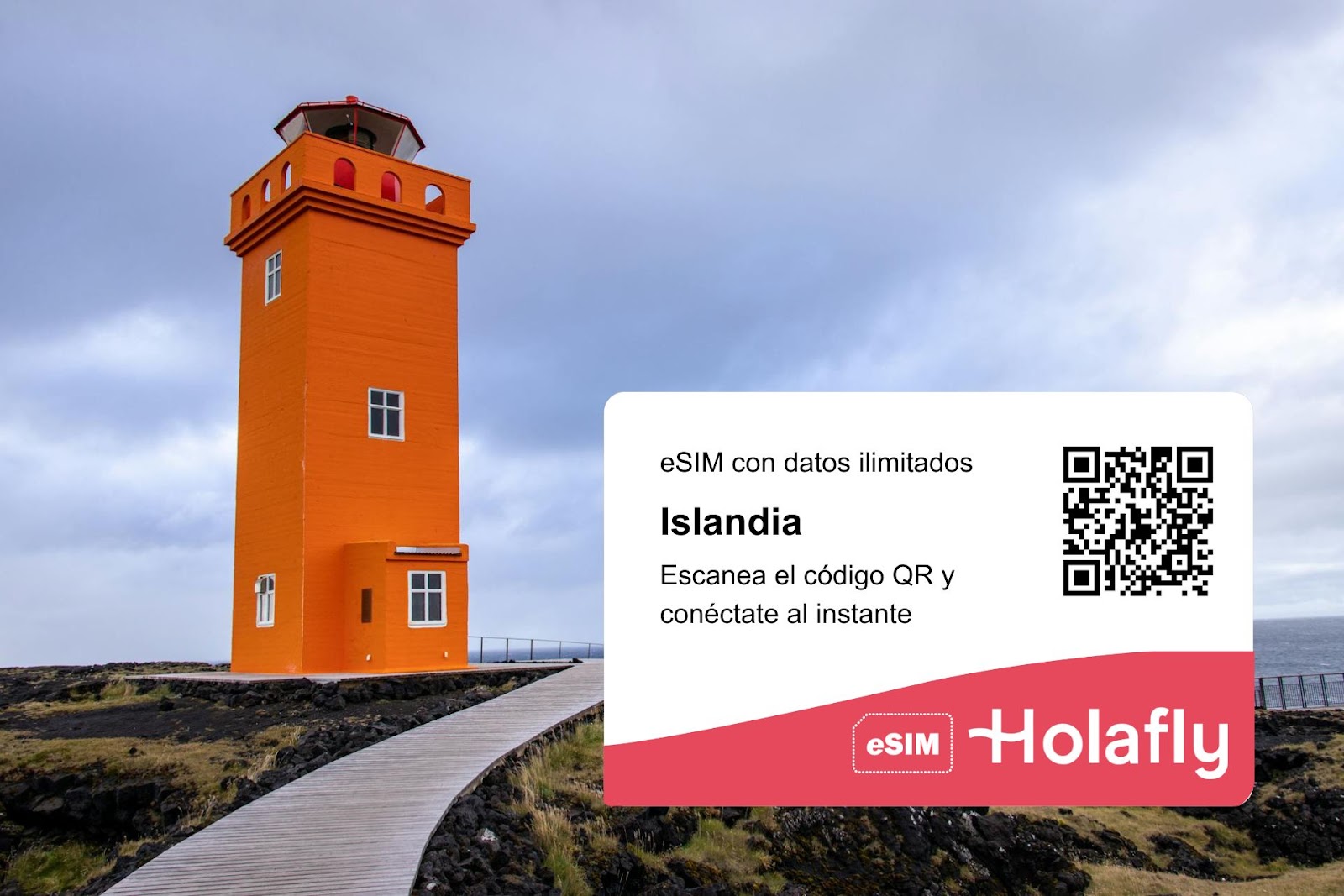 eSIM de Holafly para Islandia con datos ilimitados