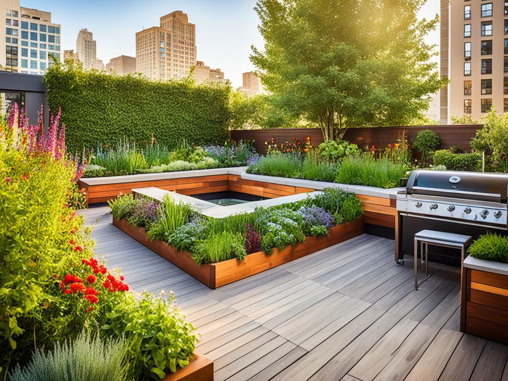 organic garden terrace design