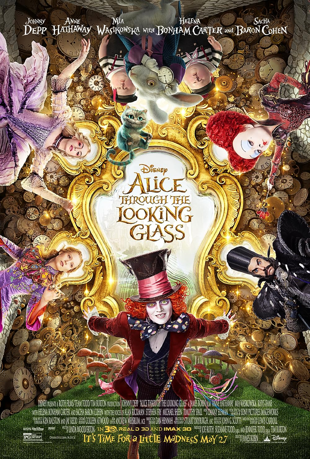 Alice Through The Looking Glass- adventure fantasy film