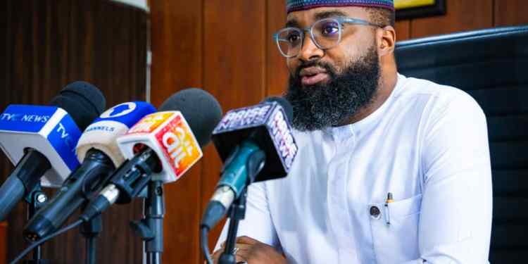 Khalil Suleiman Halilu, EVC of NASENI speaking to the press in Abuja