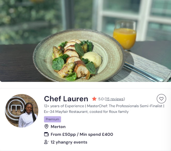 Chef Lauren’s London catering services