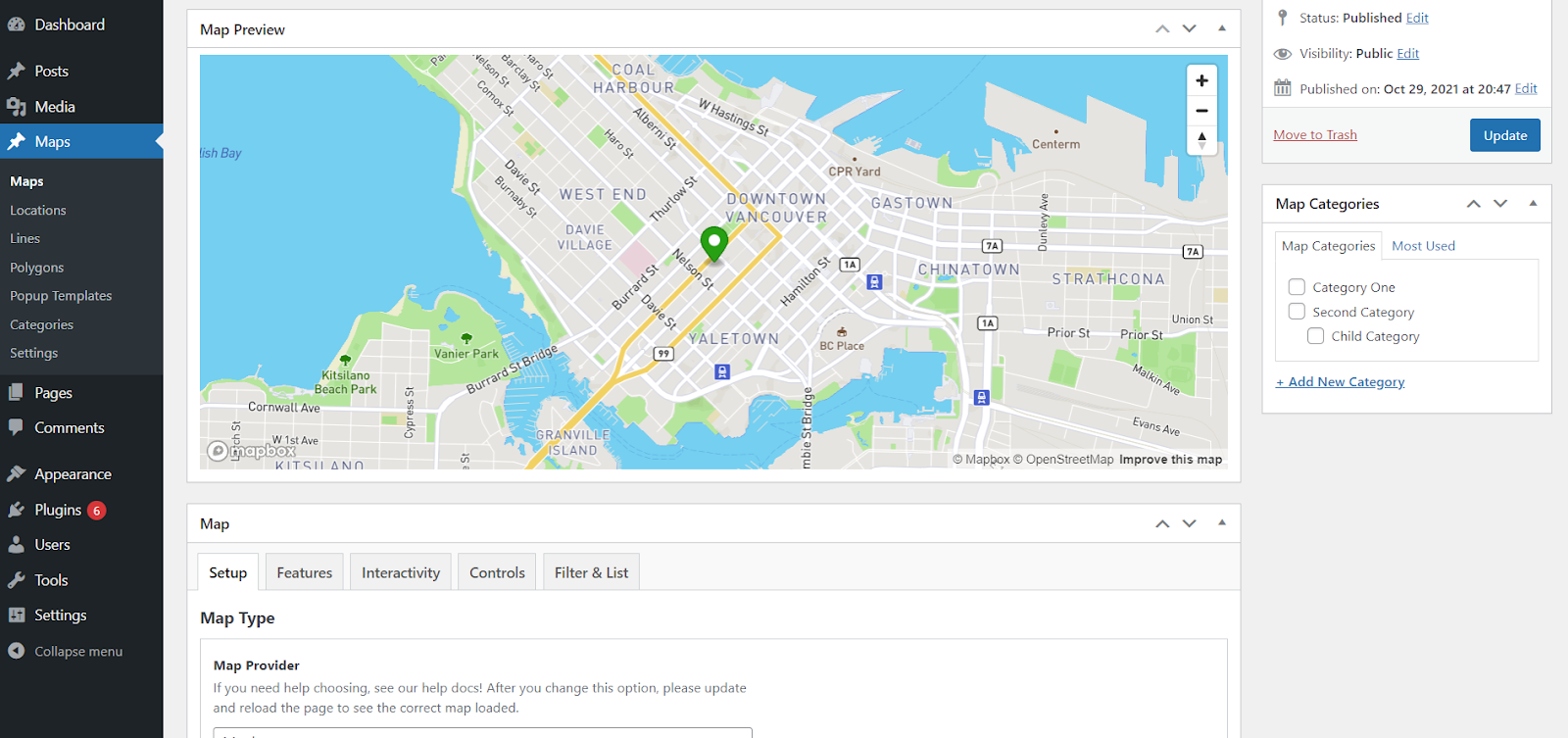 افزونه Mapster WP Maps برای نقشه‌های مبتنی بر MapBox