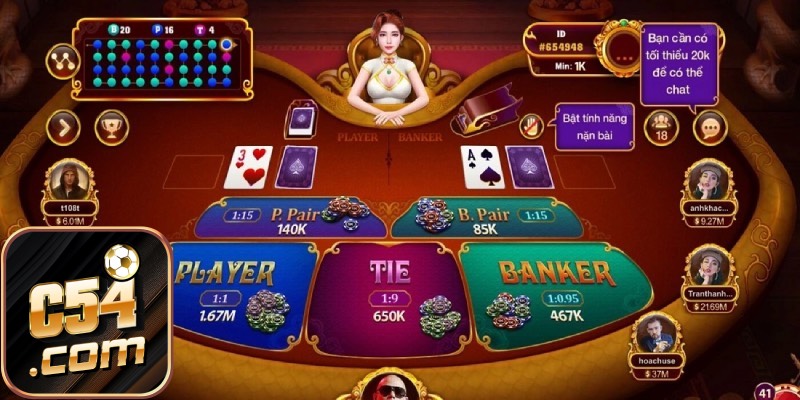 Kết quả mở bài baccarat của các cửa được trình chiếu công khai