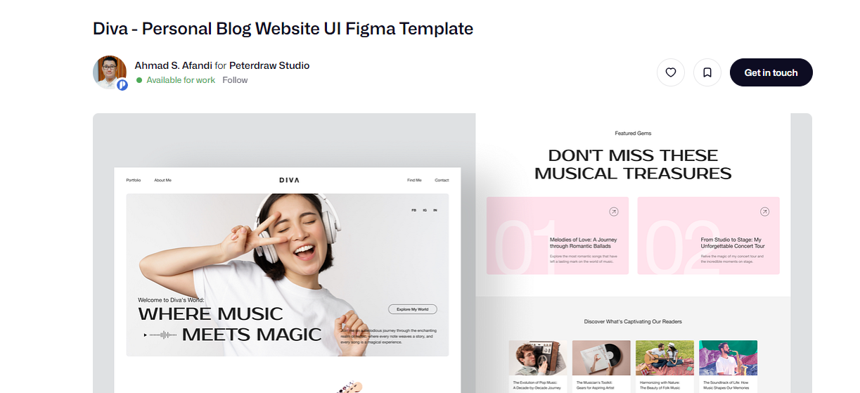 Diva blog design template