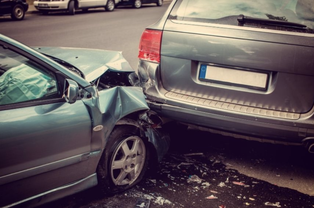 car crash scene in DC