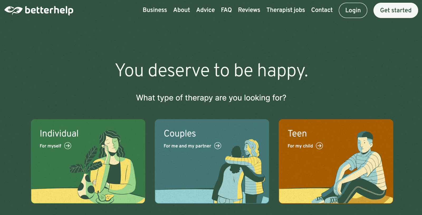 BetterHelp helps you get therapy to help you take control of your life