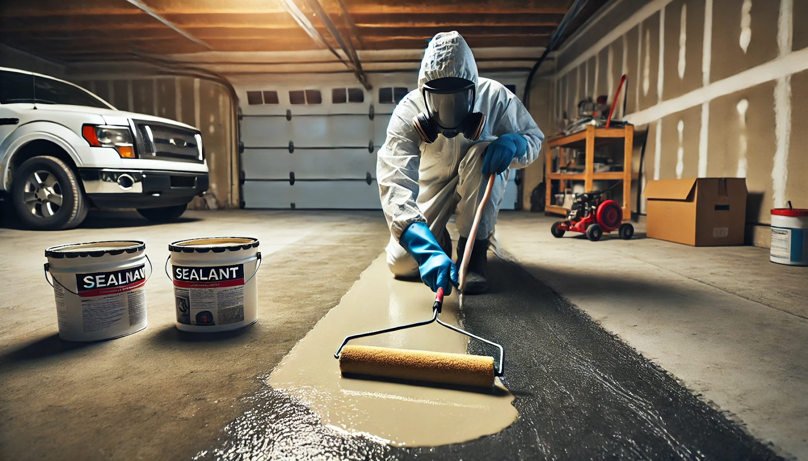 concrete garage floor repair