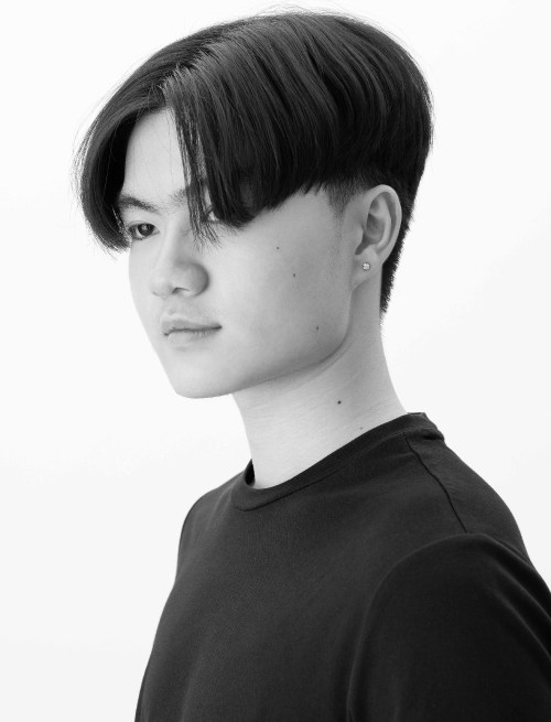 Picture of the KPOP Haircut with Middle Part