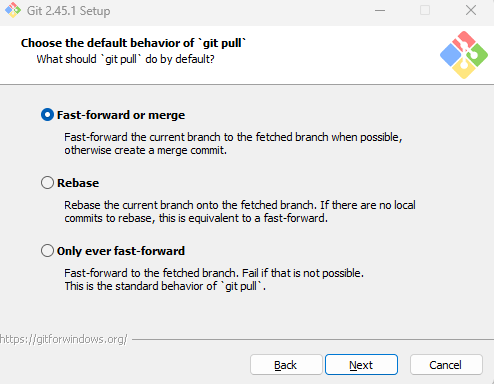 Extract and Launch Git Installer