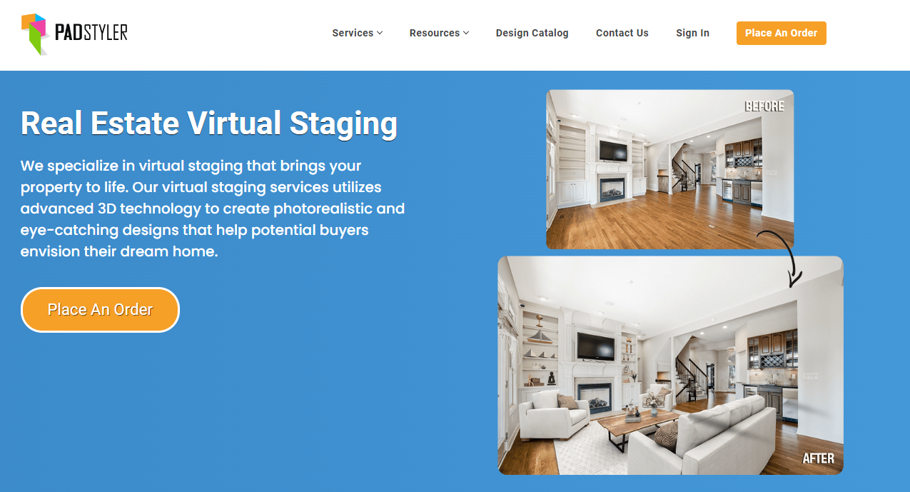 Virtual Staging AI Tool